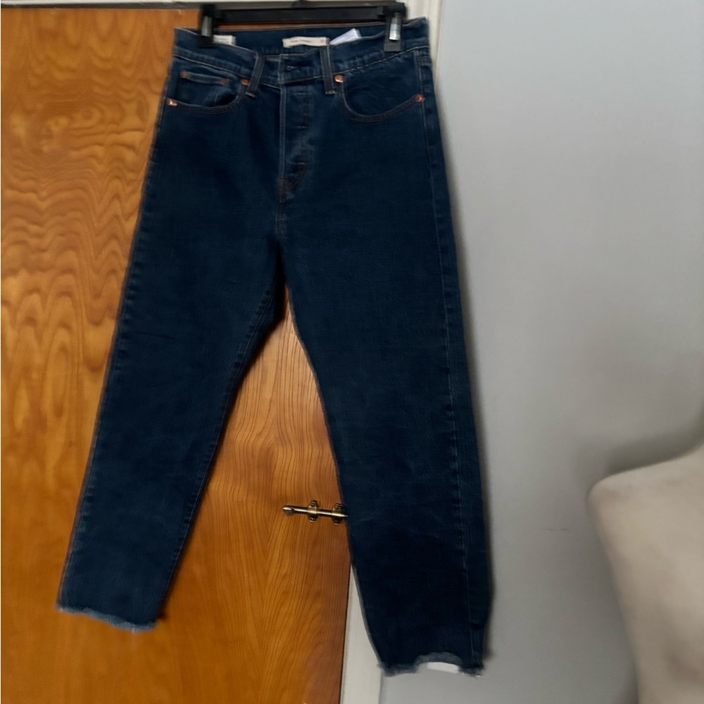 Levi’s Women'sWedge Straight Leg Blue Jeans - Picture 5 of 10